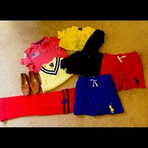 Polo Ralph Lauren boy clothing: Size 5-7, shoes/ size 12. Bundle Deal
